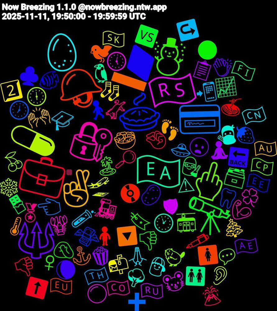 Emoji Cloud; its emojis (sorted by weighted frequency, descending):  🪖, 🥧, 🖕🏼, 🔐, 🥚, 🤞🏼, 🔱, 🔭, 💼, 💳, 💊, 🇷🇸, 🇪🇦, ➖, ♦️, ☃️, 🫏, 🧪, 🧦, 🧘‍♀️, 🧑‍🔬, 🧍🏾‍♀️, 🦷, 🦫, 🦞, 🥷, 🥗, 🥔, 🤦🏻, 🤏🏻, 🛸, 🛫, 🛡, 🚻, 🚺, 🚶, 🚋, 🚂, 🙏🏽, 🙌🏻, 😦, 🗃️, 🖋️, 🕖, 🕕, 🕔, 🕑, 🔽, 🔙, 🔖, 🔎, 📲, 📬, 📋, 📈, 📀, 💸, 💬, 💪🏾, 👦, 👣, 👏🏿, 👎🏾, 👎🏻, 👈🏽, 👂, 🐭, 🐧, 🐦‍⬛, 🐠, 🏝️, 🏅, 🎓, 🎄, 🍿, 🍫, 🍝, 🍓, 🍒, 🍀, 🌳, 🌡️, 🌘, 🌑, 🌋, 🇹🇭, 🇸🇰, 🇷🇺, 🇫🇮, 🇪🇺, 🇪🇪, 🇨🇵, 🇨🇴, 🇨🇳, 🇦🇺, 🇦🇪, 🆚, ⬆️, ➕, ❄️, ⚪, ⚠, ⚓, ♣️, ♀, ▪️, ↪️, 2️⃣