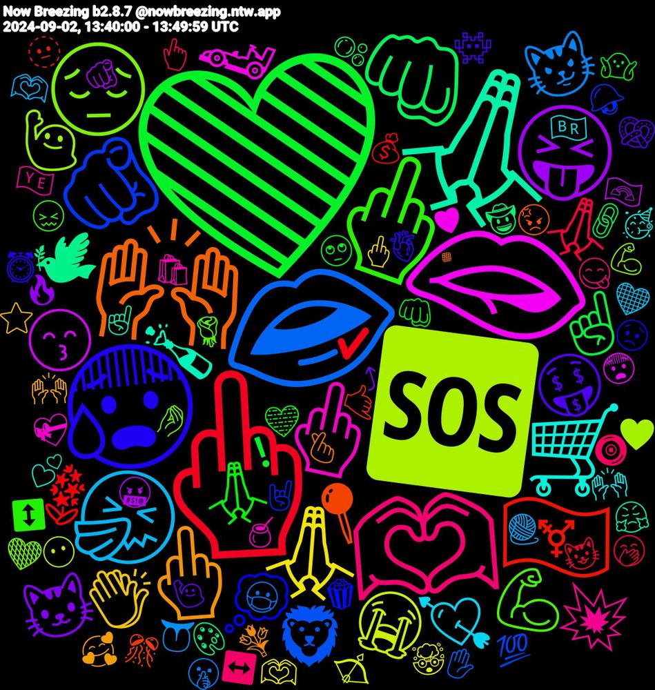 Emoji Cloud; its emojis (sorted by weighted frequency, descending):  💚, 🖕🏾, 👄, 🆘, 🫦, 🙏🏽, 🙌🏽, 😰, 🤡, 🖕🏻, ☠️, 🫶🏾, 🤏🏻, 🍼, 🤧, 🙏🏻, 😝, 👊🏽, 🏳️‍⚧️, 🫵, 🥀, 🚨, 😔, 😓, 🗣️, 🖕, 💔, 🤤, 🤎, 🛒, 🙌🏾, 😫, 😞, 🗣, 🖕🏽, 💞, 💗, 💋, 💀, 👺, 👁, 🤑, 🙏🏾, 🙏🏼, 😼, 😭, 😙, 🕊, 📍, 💭, 💪🏽, 💥, 💘, 👏🏻, 🐱, ☹️, ☝️, 🫶🏻, 🪻, 🩷, 🦁, 🥹, 🤩, 🤨, 🤟, 🤌🏻, 🛐, 🙏, 🙋‍♂️, 🙅🏻‍♀️, 😮‍💨, 😪, 😩, 😥, 😛, 🕊️, 💓, 🎀, 🍪, 🍒, 🇺🇲, ❤️‍🩹, ❣️, ☝🏼, 🫶🏼, 🫡, 🫠, 🧸, 🦋, 🦉, 🦇, 🦅, 🥺, 🥴, 🥲, 🤙🏻, 🤓, 🤍, 🟣, 🙌, 😶‍🌫️, 😣, 😐, 🕺, 🔁, 📰, 💵, 💬, 💣, 💖, 👏🏼, 👏, 👎, 👇🏻, 👇, 👁️, 🐬, 🐂, 🏎️, 🍾, 🇭🇺, ❤️‍🔥, ❤️, ✌🏻, ✋🏻, ⚰️, ‼️, 🫰, 🫀, 🩵, 🧿, 🧶, 🤯, 🤬, 🤠, 🤙, 🤘, 🤌🏼, 🛍️, 🙌🏼, 🙌🏻, 🙋‍♀️, 🙄, 😺, 😷, 😶, 😨, 😤, 😡, 😟, 😖, 😋, 🖤, 🖕🏼, 🔥, 🔗, 💰, 💯, 💪🏼, 💝, 💕, 💐, 👾, 👊, 👆, 👅, 🏹, 🏳️‍🌈, 🎨, 🎊, 🍿, 🌹, 🇾🇪, 🇧🇷, ⭐, ⤴, ❗, ✔️, ✋, ♥️, ♥, ☝🏻, ▪️, ⏰, ↕️, ↔️, 🫶🏽, 🫶, 🫵🏻, 🫧, 🫥, 🪖, 🧡, 🧉, 🥳, 🥰, 🥨, 🤷🏻‍♀️, 🤭, 🤫