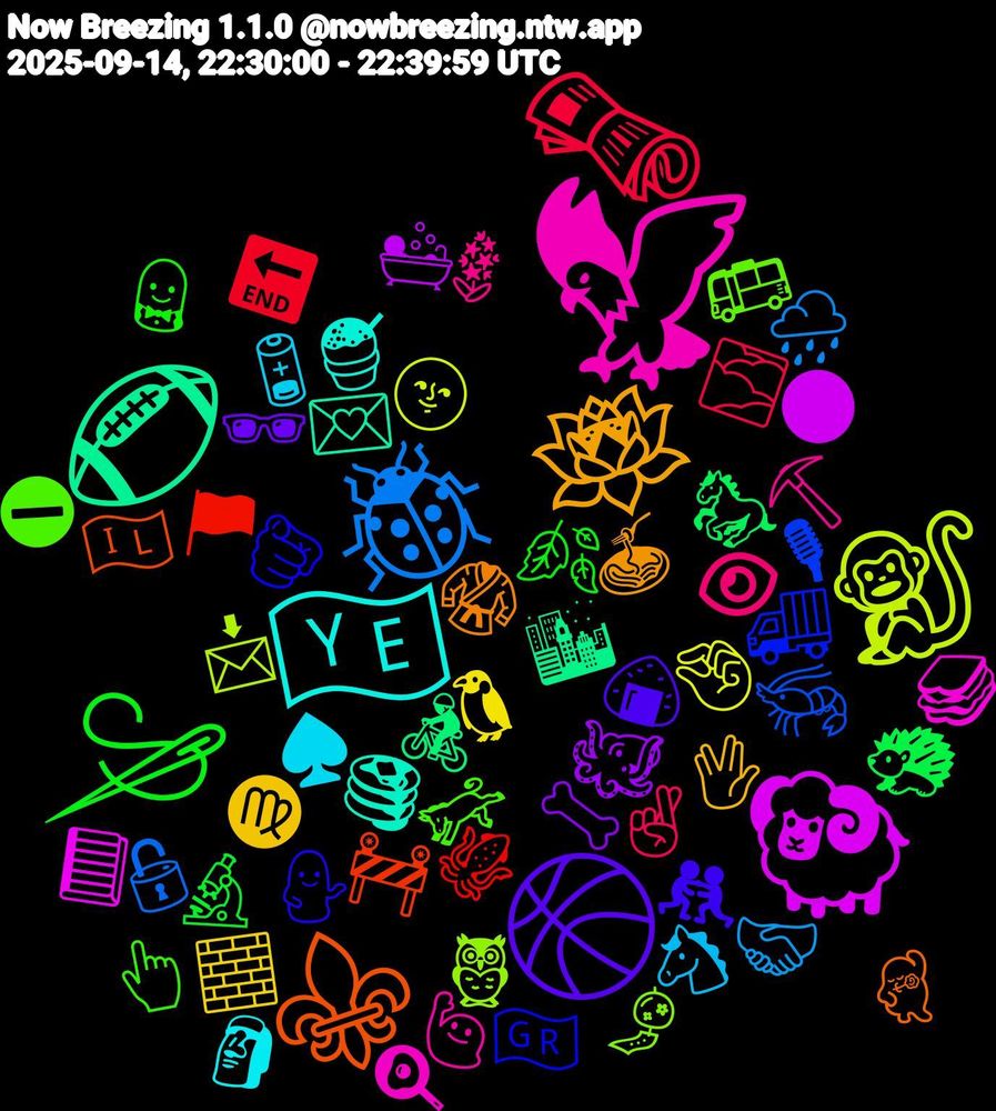 Emoji Cloud; its emojis (sorted by weighted frequency, descending):  🦅, 🇾🇪, 🪷, 🏀, 🪡, 🗞️, 🐞, 🐒, 🐏, 🏈, ⚜️, 🫵🏾, 🫏, 🪻, 🪫, 🧱, 🦴, 🦔, 🦑, 🦐, 🦉, 🥪, 🥞, 🥋, 🤼‍♂️, 🤵‍♂️, 🤞🏻, 🤝🏾, 🤏🏻, 🛀, 🚴‍♂️, 🚧, 🚚, 🚌, 🙋🏾‍♀️, 🗿, 🖖, 🕶️, 🔬, 🔚, 🔓, 📩, 📘, 💌, 💃🏽, 💁‍♀️, 👆🏻, 👁, 🐴, 🐧, 🐙, 🐎, 🏴, 🎙, 🎐, 🍳, 🍧, 🍝, 🍙, 🍂, 🌫️, 🌧️, 🌚, 🌑, 🌆, 🇮🇱, 🇬🇷, ⛔, ⛏️, ♠️, ♍