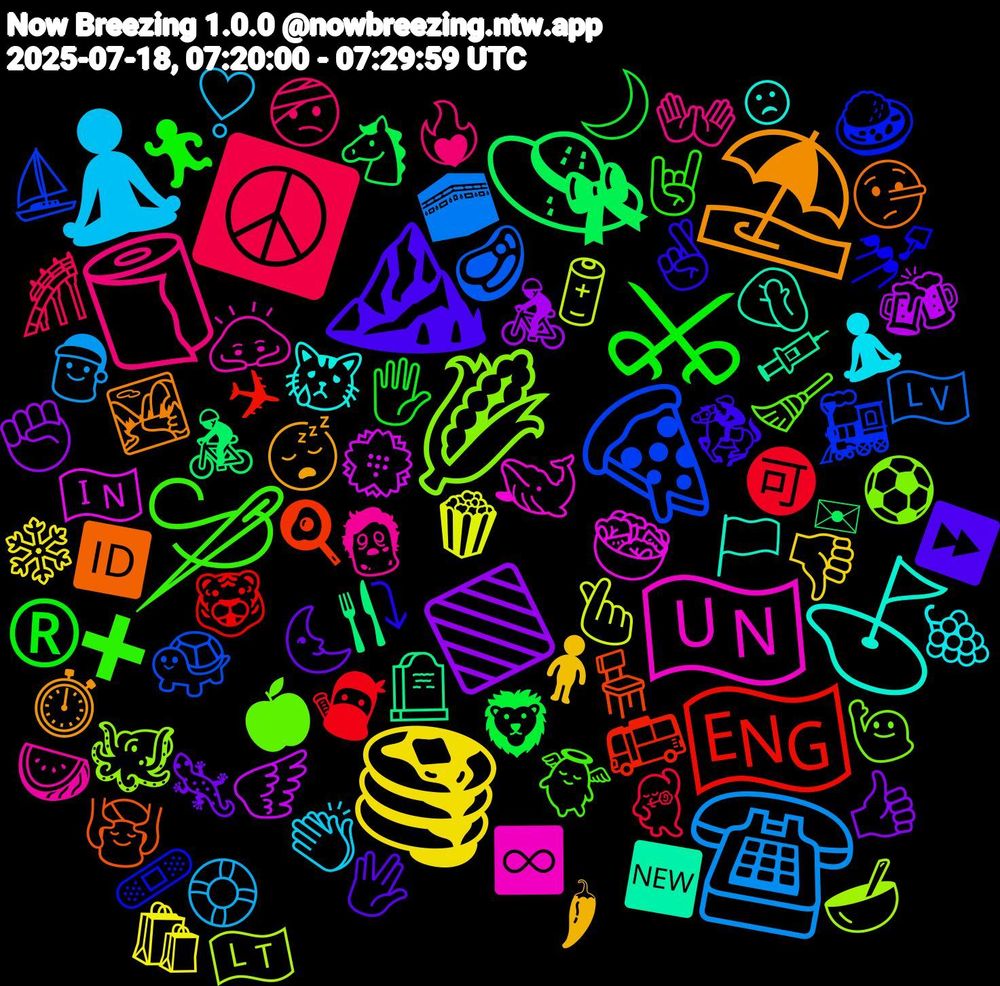 Emoji Cloud; its emojis (sorted by weighted frequency, descending):  🪡, 🧻, 🧘‍♂️, 🥞, 🔷, 👒, 🏴󠁧󠁢󠁥󠁮󠁧󠁿, 🍕, 🌽, 🇺🇳, ⛳, ⛱️, ⛰️, ⚔, ☮️, ☎️, 🫰, 🪽, 🪦, 🪑, 🩹, 🧹, 🧟, 🧘‍♀️, 🧍‍♀️, 🦎, 🦁, 🥷, 🥩, 🥣, 🥗, 🤦🏽‍♀️, 🤥, 🤞, 🤘🏻, 🤕, 🛟, 🛍️, 🚴‍♂️, 🚴, 🚌, 🚂, 🙋🏼, 🙇🏻‍♀️, 😿, 😴, 🖖, 🖐️, 🕺, 🕋, 🔋, 💮, 💉, 💆‍♀️, 💅🏻, 👼, 👐, 👏🏼, 👎, 👍🏽, 🐴, 🐯, 🐢, 🐙, 🐋, 🏳️, 🏞️, 🏇, 🏃‍♀️, 🎢, 🎅, 🍿, 🍻, 🍴, 🍳, 🍛, 🍎, 🍉, 🍇, 🌶, 🌜, 🌙, 🉑, 🇱🇻, 🇱🇹, 🇮🇳, 🆕, 🆔, ⤵, ➕, ❤️‍🔥, ❣️, ❄️, ✊🏼, ✉, ✈, ⛵, ⚽, ♾️, ☹, ⏱️, ⏩, ®️