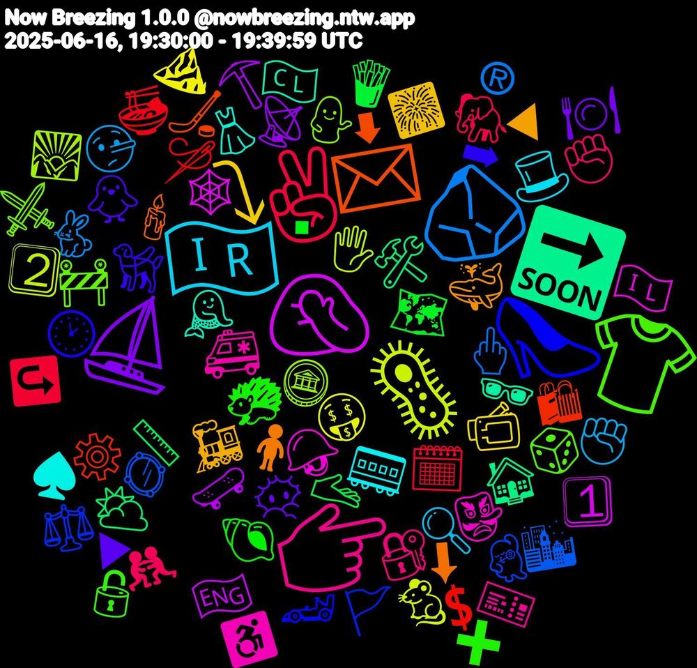 Emoji Cloud; its emojis (sorted by weighted frequency, descending):  ✌🏾, 🪨, 🦠, 🤦🏾‍♀️, 🔜, 📩, 👠, 👕, 👉🏼, 🇮🇷, ⤵, ⛵, 🫴, 🪡, 🪞, 🪙, 🪖, 🧜‍♀️, 🧍, 🦮, 🦔, 🤼‍♂️, 🤥, 🤑, 🛹, 🛠️, 🛍, 🚩, 🚧, 🚑, 🚃, 🚂, 😶‍🌫️, 🗺️, 🗓️, 🖕🏻, 🖐️, 🕸️, 🕶️, 🕯️, 🕑, 🔓, 🔐, 🔍, 📹, 📡, 📏, 💲, 💃🏻, 💁‍♀️, 👺, 👗, 🐳, 🐥, 🐚, 🐘, 🐇, 🐁, 🏴󠁧󠁢󠁥󠁮󠁧󠁿, 🏠, 🏒, 🏎️, 🎲, 🎫, 🎩, 🎆, 🍽️, 🍟, 🍜, 🌆, 🌄, 🇮🇱, 🇨🇱, ⬇, ➡, ➕, ✊🏿, ✊🏻, ⛰️, ⛏️, ⛅, ⚙️, ⚖️, ⚔️, ♿, ♠️, ◀, ▶, ▪, ↪️, ®, 2⃣, 1⃣