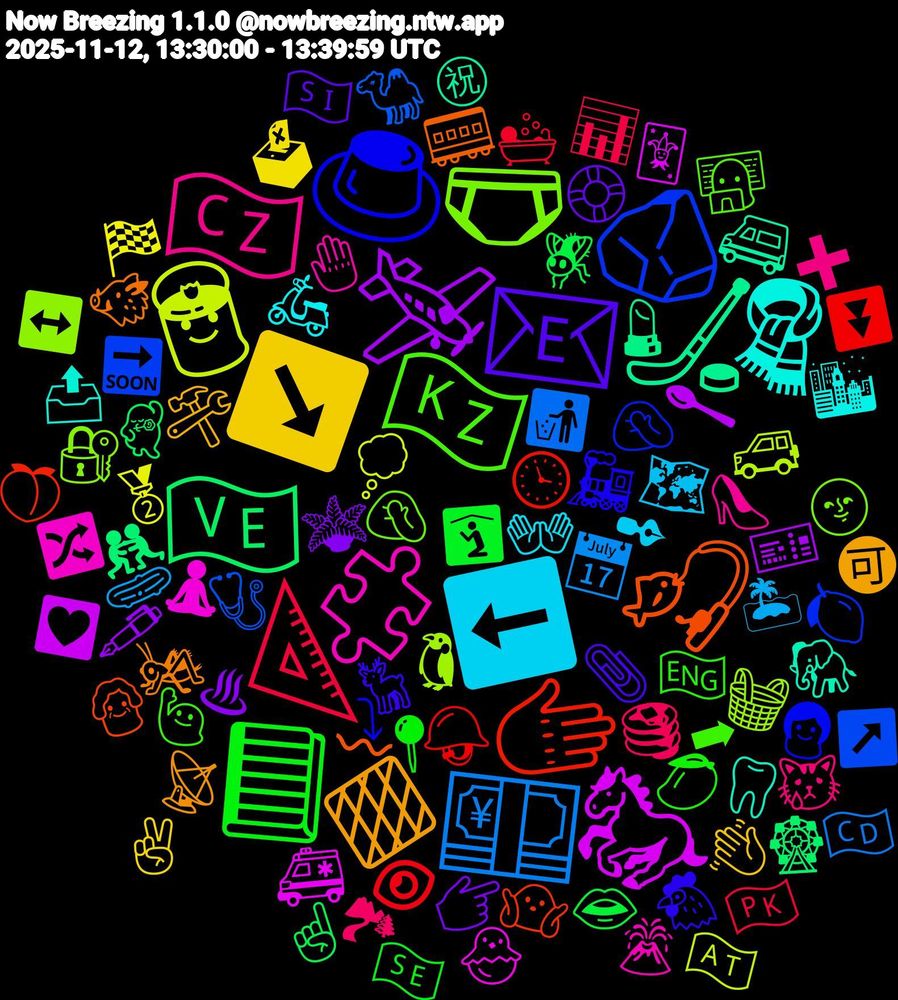 Emoji Cloud; its emojis (sorted by weighted frequency, descending):  🛩️, 🇻🇪, 🫱, 🪨, 🩲, 🧩, 🧣, 🔶, 📧, 📘, 📐, 💴, 👮‍♂️, 🐎, 🏒, 🎣, 🍮, 🇰🇿, 🇨🇿, ⬅️, ↘️, 🪴, 🪰, 🪖, 🩺, 🧺, 🧘‍♀️, 🦷, 🦗, 🦌, 🥭, 🥞, 🥒, 🥈, 🥄, 🤼, 🤷🏻, 🤦🏾‍♂️, 🤦🏽‍♀️, 🤚, 🛵, 🛠️, 🛟, 🛐, 🛀, 🚮, 🚙, 🚑, 🚐, 🚃, 🚂, 🙋🏼‍♀️, 😿, 🗺️, 🗳, 🖋️, 🕺, 🕓, 🔜, 🔐, 🔀, 📤, 📡, 📎, 📍, 📊, 📅, 💭, 💟, 💄, 👵, 👩, 👨‍💻, 👠, 👐, 👋🏾, 👉🏾, 👄, 👁, 🐪, 🐧, 🐣, 🐘, 🐗, 🐔, 🏴󠁧󠁢󠁥󠁮󠁧󠁿, 🏞, 🏝, 🏁, 🎫, 🎡, 🍑, 🍋, 🌝, 🌋, 🌆, 🉑, 🇸🇮, 🇸🇪, 🇵🇰, 🇨🇩, 🇦🇹, 🃏, ㊗, 〰, ⤵, ➡, ➕, ✒, ✌🏾, ♨, ☝🏾, ⏬, ↗️, ↔️