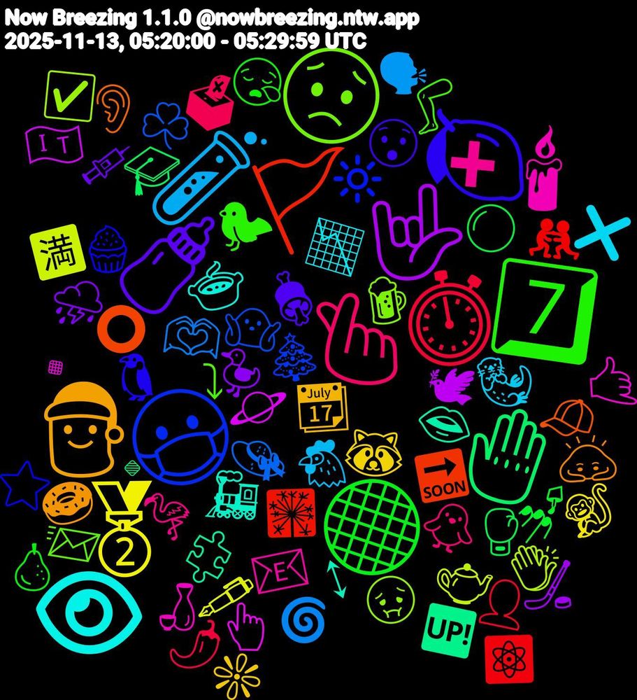 Emoji Cloud; its emojis (sorted by weighted frequency, descending):  🍋, 7️⃣, 🫰, 🧪, 🥈, 🤟, 🤚, 🚩, 😷, 😟, 🕯, 👁, 🎅, 🍼, ⚫, ⏱️, 🫶🏾, 🫖, 🪐, 🧩, 🧢, 🧁, 🦵, 🦩, 🦦, 🦝, 🦆, 🥊, 🤼, 🤷🏼‍♂️, 🤢, 🤙, 🚂, 🙇🏻, 😯, 😪, 🗳, 🗣, 🖋️, 🕊, 🔹, 🔜, 🔆, 📨, 📧, 📉, 📆, 💉, 💅🏼, 👤, 👒, 👏🏾, 👆, 👄, 👂, 🐧, 🐦‍⬛, 🐥, 🐔, 🐒, 🏒, 🎓, 🎇, 🎄, 🍺, 🍶, 🍲, 🍩, 🍖, 🍐, 🌶️, 🌀, 🈵, 🇮🇹, 🆙, ⭕, ⭐, ⤵, ➕, ❌, ❇️, ⛈️, ⚪, ⚛️, ☘️, ☑️, ▪️, ↕