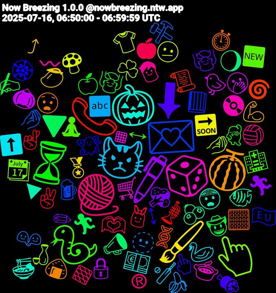 Emoji Cloud; its emojis (sorted by weighted frequency, descending):  🐍, 🧶, 😾, 🖌️, 🖊️, 🔻, 📞, 💌, 👆, 🎲, 🎃, 🍈, ⬇, ⏳, 🫶🏾, 🫥, 🫤, 🫢, 🫐, 🧬, 🧚, 🧘‍♀️, 🧒, 🦢, 🥭, 🥦, 🤠, 🤞🏻, 🤌🏼, 🤌, 🛒, 😨, 😧, 🖕🏻, 🕺, 🔶, 🔤, 🔜, 🔒, 📣, 📜, 📕, 📆, 📀, 💶, 💪🏽, 💆🏻, 💆, 👯, 👫, 👕, 🐤, 🐠, 🏻, 🏵️, 🏥, 🏐, 🏏, 🏅, 🏃‍♂️, 🏃‍♀️, 🎺, 🍺, 🍶, 🍲, 🍜, 🍙, 🍖, 🍏, 🍎, 🍌, 🍄, 🌰, 🌖, 🌀, 🇪🇺, 🆕, 〰, ⬆️, ⤴, ✏, ✍🏻, ✌🏼, ⚒️, ☘️, ◾, ▶, ⏱️, ↕, ↔, ®