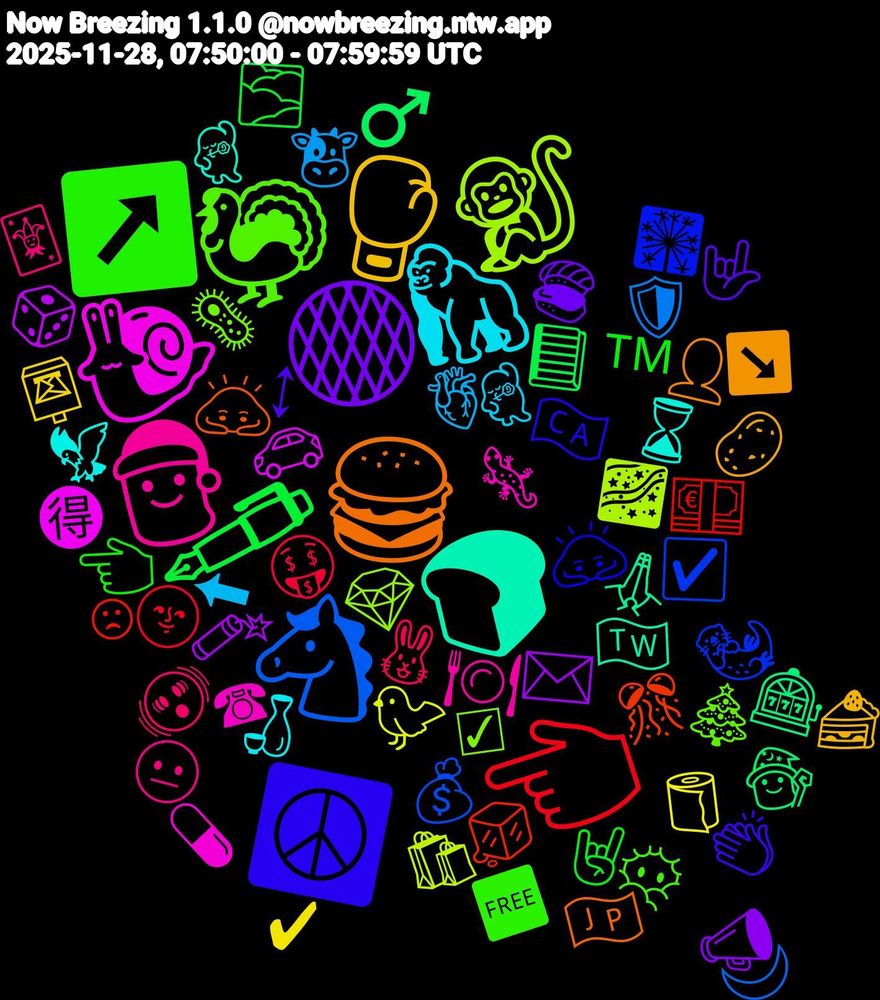 Emoji Cloud; its emojis (sorted by weighted frequency, descending):  🦃, 🎅, 🦍, 🥊, 🟠, 🖋️, 👈🏻, 🐴, 🐒, 🐌, 🍞, 🍔, ☮️, ↗️, 🫨, 🫀, 🧻, 🧨, 🧙‍♂️, 🧊, 🦦, 🦠, 🦎, 🦅, 🥔, 🤟, 🤘🏻, 🤑, 🛡️, 🛍️, 🚗, 🙏🏼, 🙇‍♀️, 🙇, 😶‍🌫️, 😐, 🕺🏻, 📮, 📣, 📘, 💶, 💰, 💎, 💊, 💃🏻, 👤, 👏🏼, 👈🏼, 🐰, 🐮, 🐦, 🎲, 🎰, 🎊, 🎇, 🎄, 🍽️, 🍶, 🍰, 🍣, 🌫️, 🌚, 🌙, 🌌, 🉐, 🇹🇼, 🇯🇵, 🇨🇦, 🆓, 🃏, ⬅, ✔, ✉️, ♂️, ☹, ☑️, ☑, ☎, ⌛, ↘️, ↕, ™️