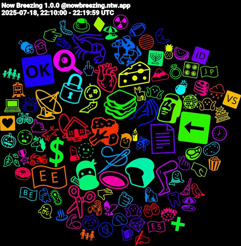 Emoji Cloud; its emojis (sorted by weighted frequency, descending):  🦐, 🥪, 🫀, 🪡, 🧀, 🦵, 🥷, 🥦, 🤌🏾, 🗿, 🕳️, 🔒, 📡, 📄, 💲, 🏡, 🏇, 🎐, 🍳, 🍞, 🇪🇪, 🆗, ⬅️, ✂️, 🫵🏼, 🫳, 🫰🏼, 🫥, 🫏, 🪰, 🪩, 🧹, 🧜‍♀️, 🧒, 🦷, 🦠, 🦜, 🦍, 🦌, 🦅, 🦄, 🦂, 🦀, 🥩, 🥞, 🥔, 🤷🏿‍♂️, 🤷🏽, 🤷🏻‍♂️, 🤲🏻, 🤦🏼‍♂️, 🤜, 🤙, 🚲, 🚊, 🙆, 😧, 🗻, 🖕🏽, 🕯, 🕖, 🕎, 🔵, 🔇, 💻, 💪🏻, 💣, 💟, 💎, 💍, 💄, 💃🏻, 👻, 👴, 👨‍👩‍👧‍👦, 👨‍👩‍👧, 👟, 👉🏼, 🐡, 🐛, 🏯, 🏖️, 🏖, 🏍️, 🏈, 🎛️, 🎖️, 🎃, 🍿, 🍺, 🍮, 🍩, 🍖, 🍍, 🍉, 🍂, 🌧️, 🌜, 🇯🇵, 🇪🇸, 🇧🇪, 🆚, 🆔, ➕, ✍, ♨, ♦️, ☢️