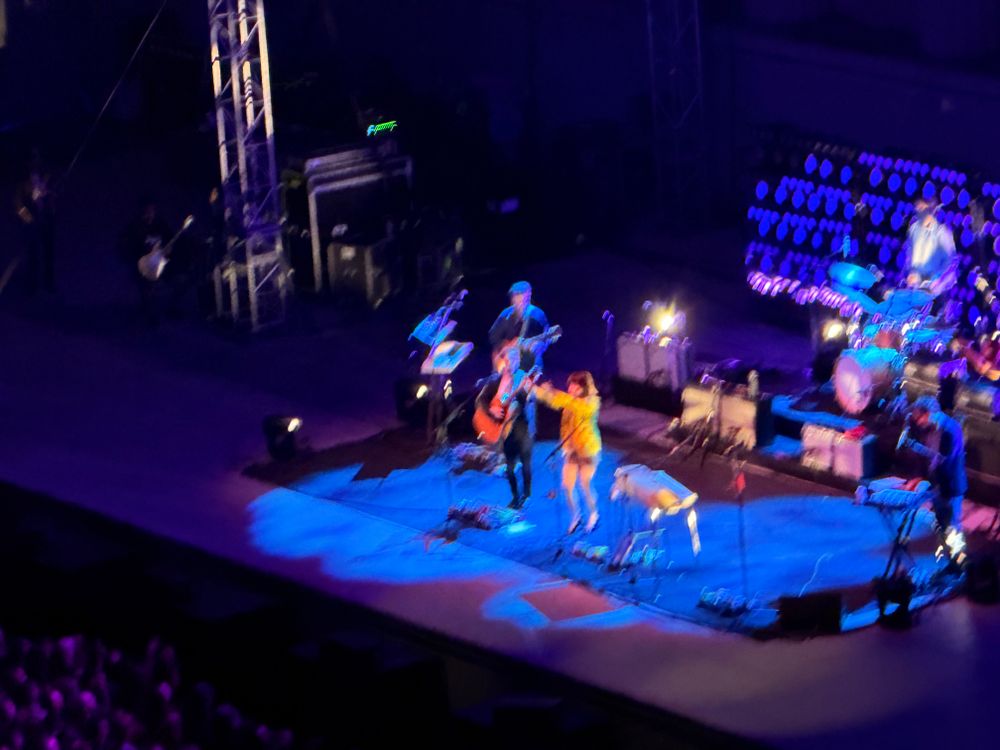 Rilo Kiley on stage at the Greek theater in Berkeley 