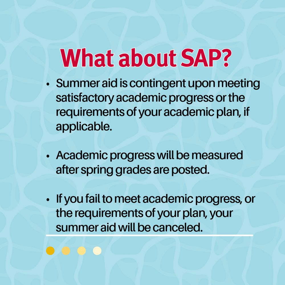 satisfactory academic progress must be maintained