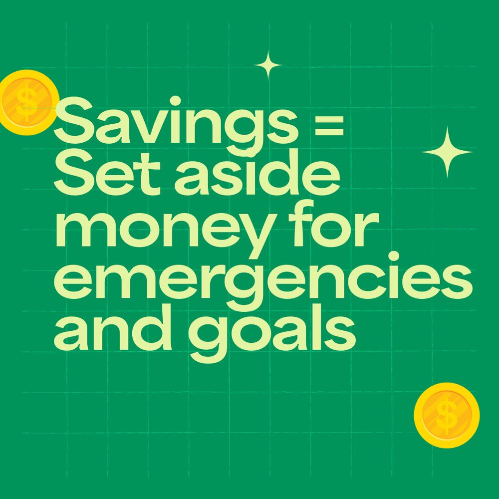 Set aside money for emergencies and goals