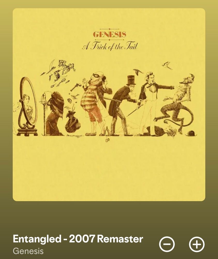 Album cover of Genesis Trick Of The Tail with the track Entangled 