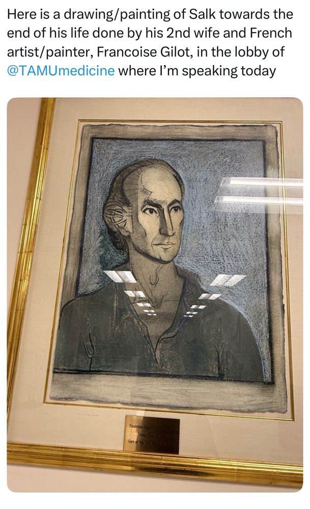 Salk painting at TAMU Medical school 