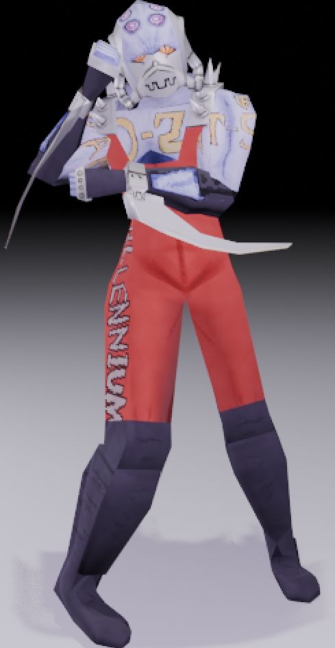 Low poly model of Spartan from Shin Megami Tensei II