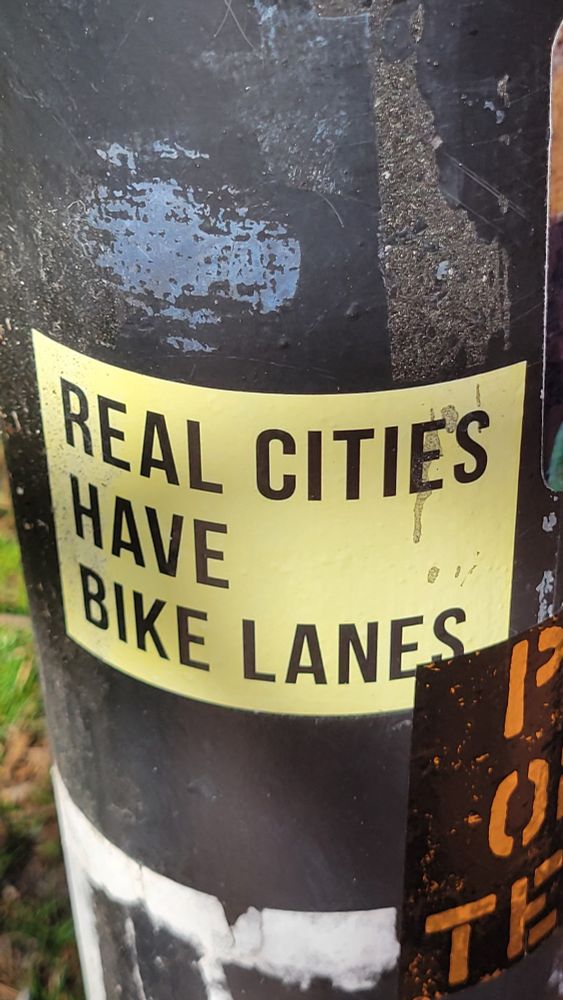 Real cities have bike lanes