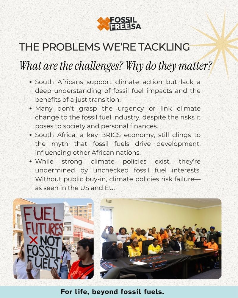 South African sustainable environmental non profit organisation tackling climate action, greenwashing, fossil fuel free advocacy