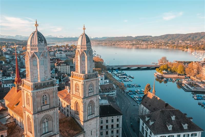 Zurich old town centre