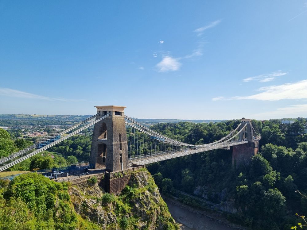 The Clifton Suspension Bridge, spanning the Avon Gorge in Bristol