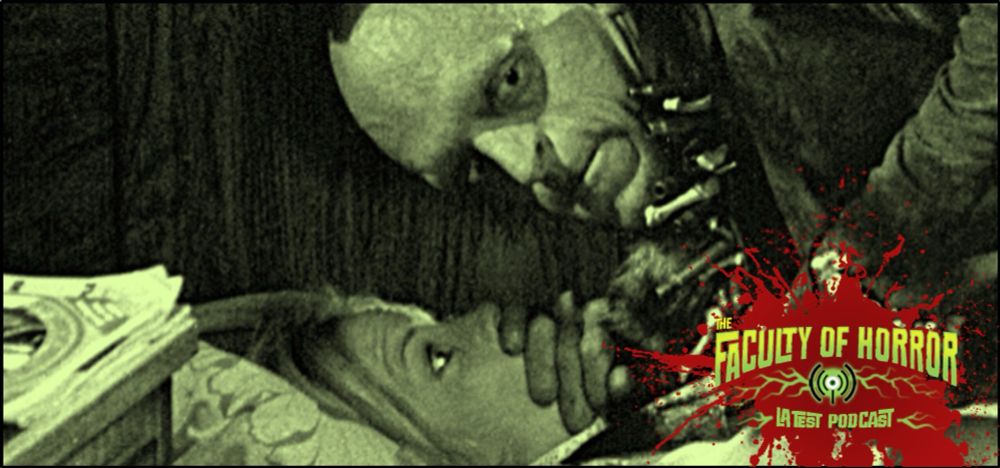 Scene from The Hills Have Eyes 1977 with Faculty of Horror logo placed on top.