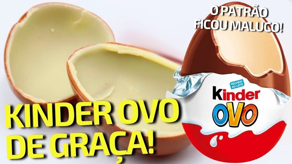 COMO GANHAR UM KINDER OVO DE GRAÇA!