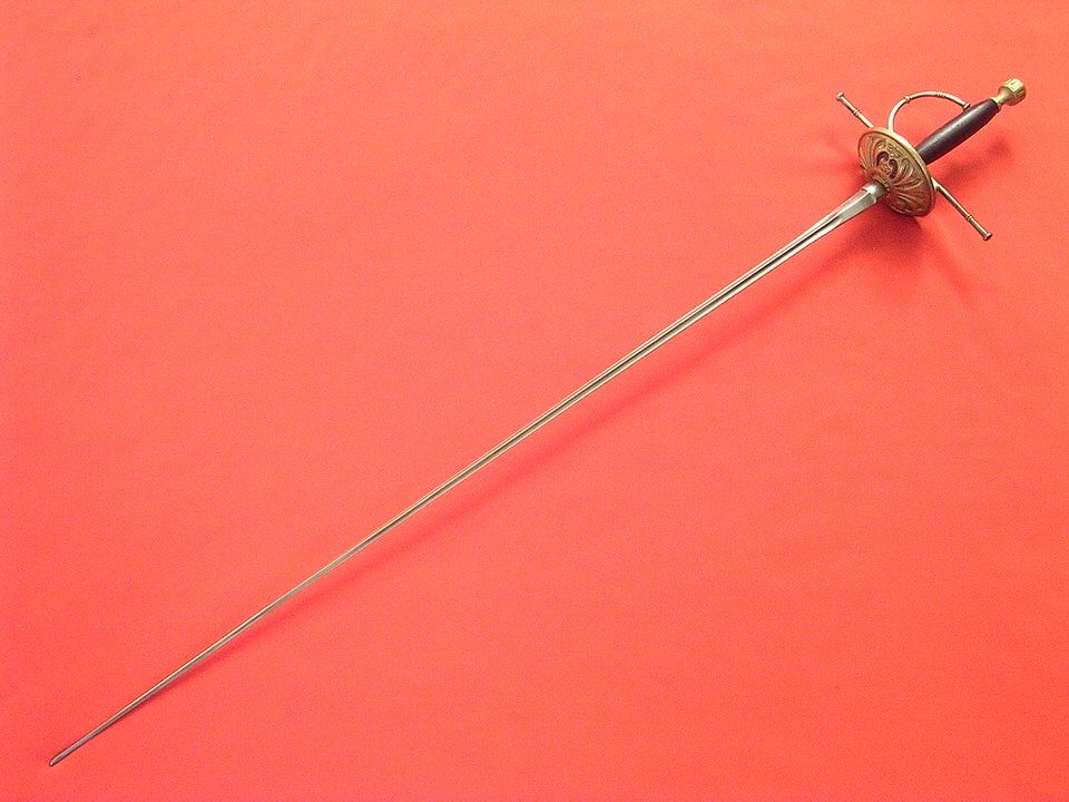 A long rapier. 