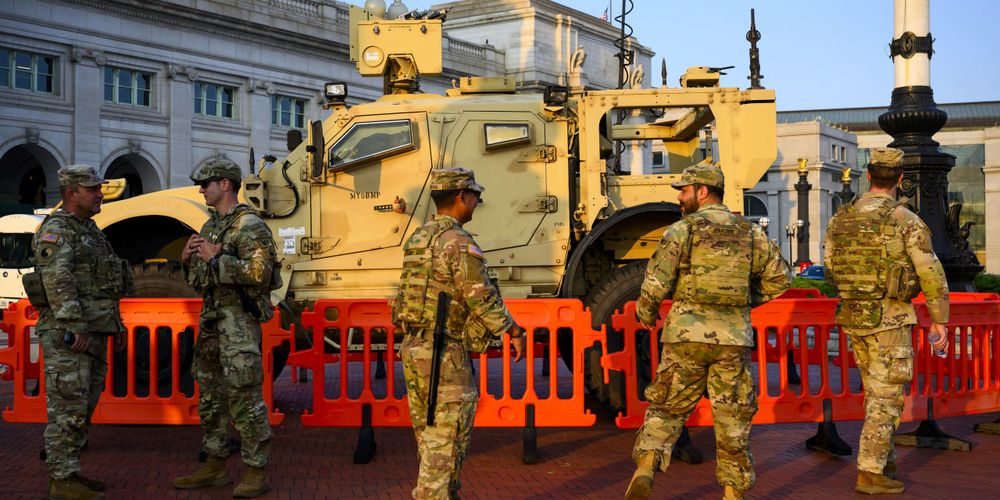 The shift comes after defense officials said the soldiers deployed to  the capital wouldn’t be armed.