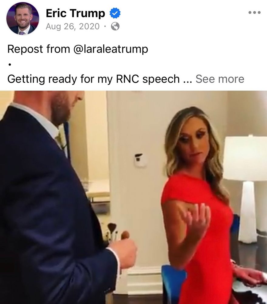 Eric being the good little makeup assistant to his boss.