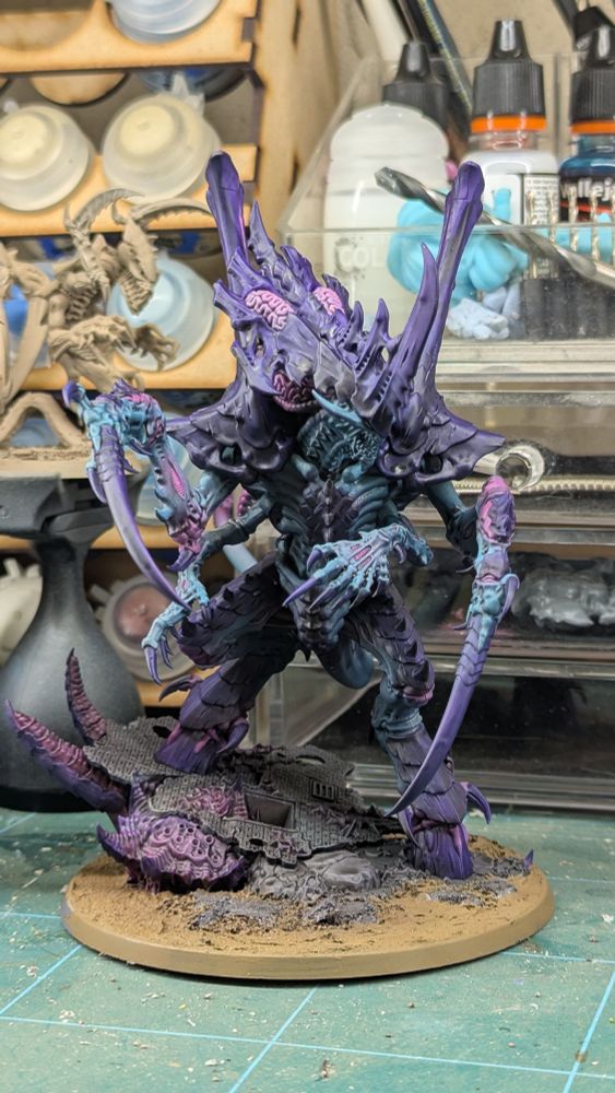 A Norn Emmisary painter blue and purple.