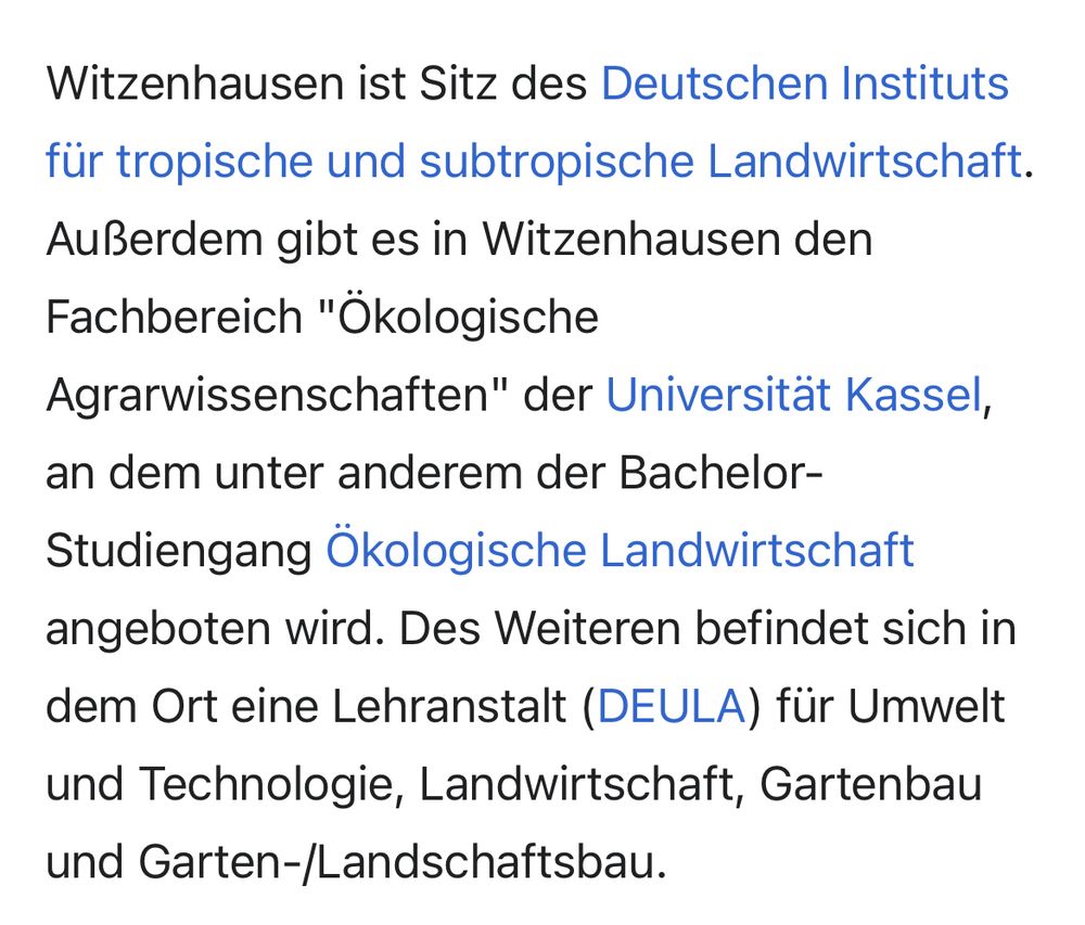Agrarwissenschaften in Witzenhausen