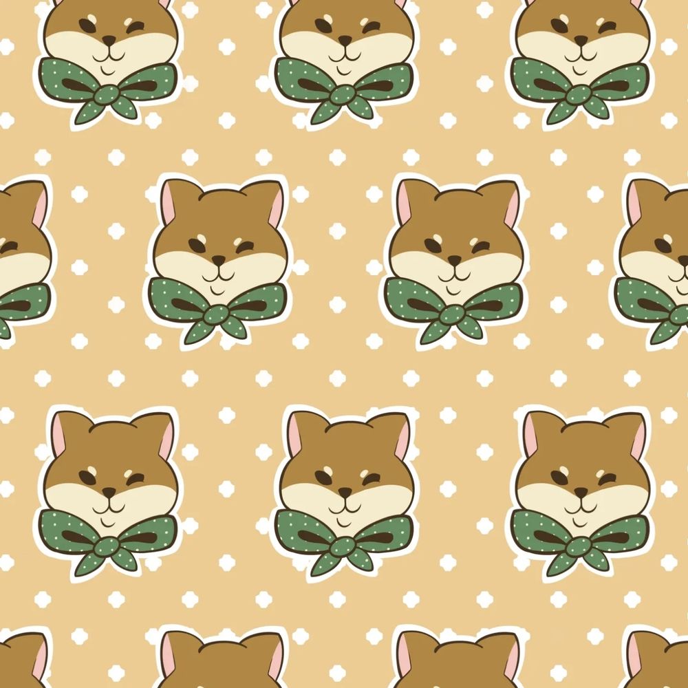 Little Shiba mosaïc