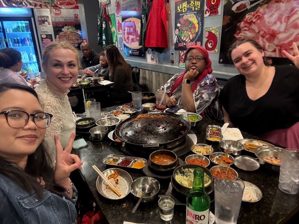 a group selfie post-kbbq