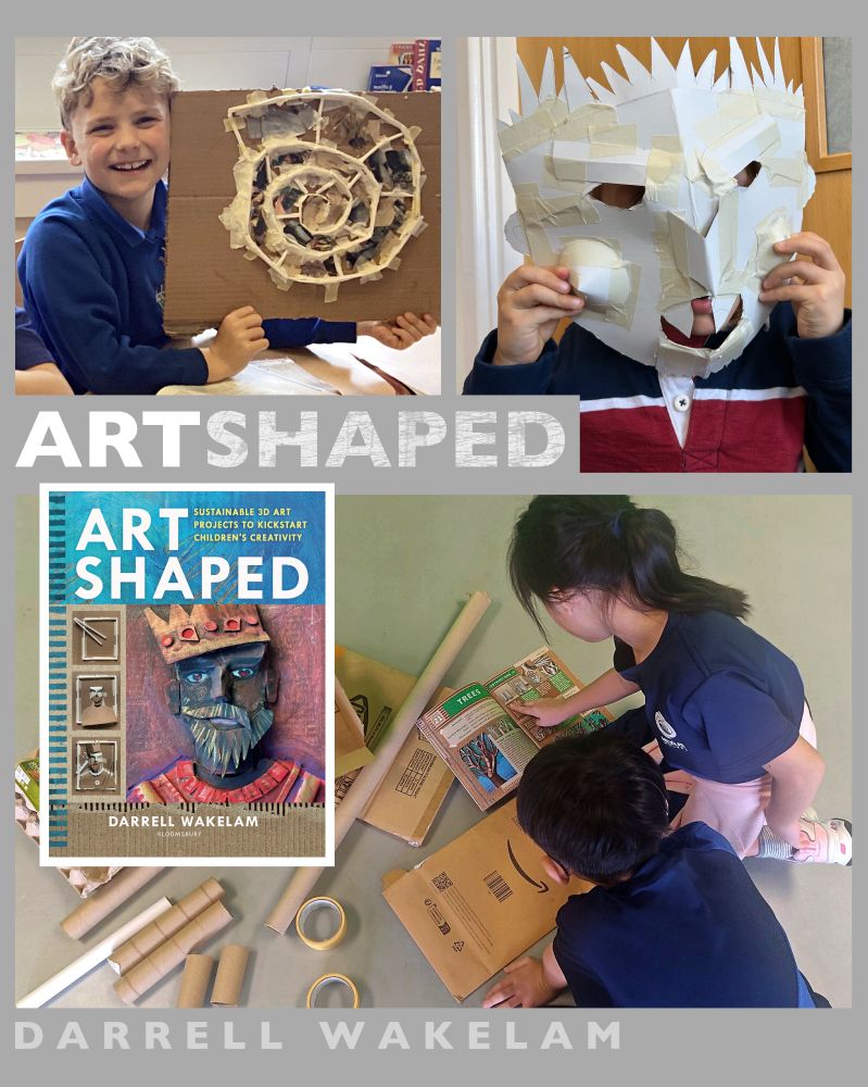 A little Summer advert for my book 'Art Shaped' showing some of the lovely photos of kids creating some of my art projects. These photos have kindly been sent back to me by parents and teachers. 