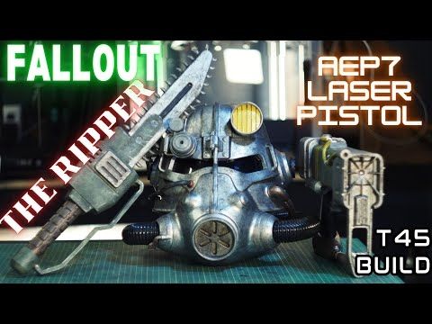 LETS BUILD A Fallout Ripper And AEP7 Laser! #cosplay #3dprinting