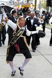 Celebrating during a funeral in New Orleans. 