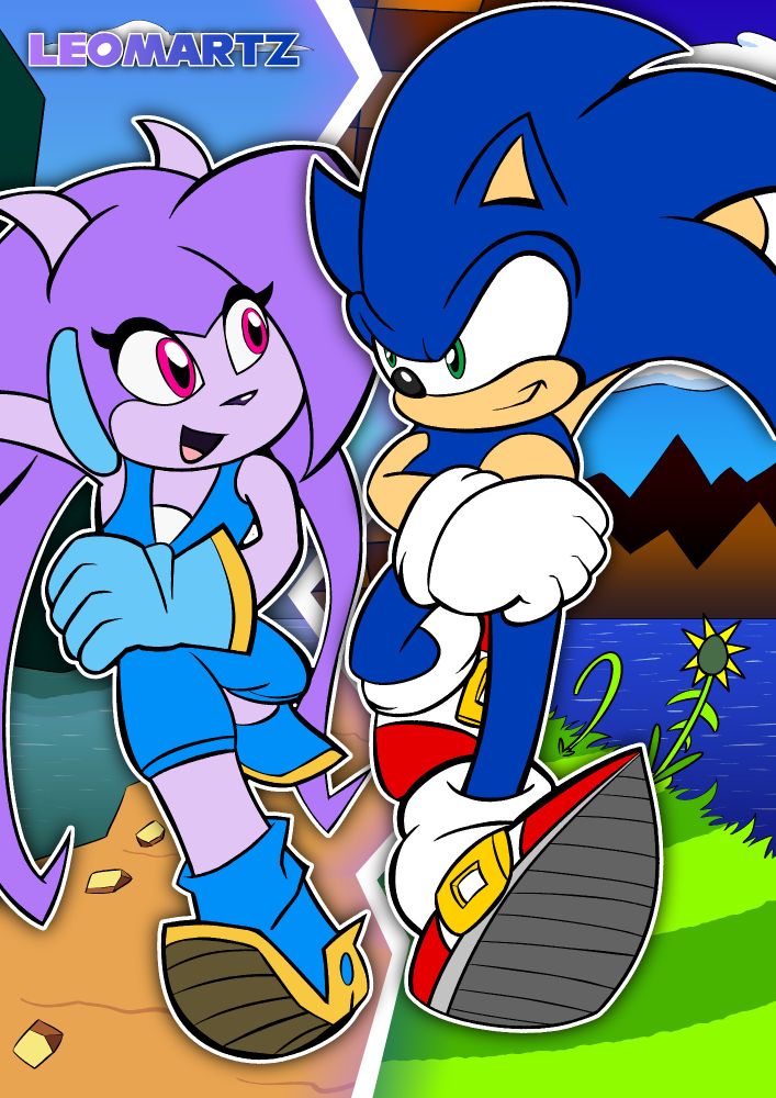 Sonic & Lilac running