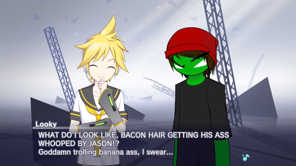 A reference to Combat Initiation. The first boss is Jason.