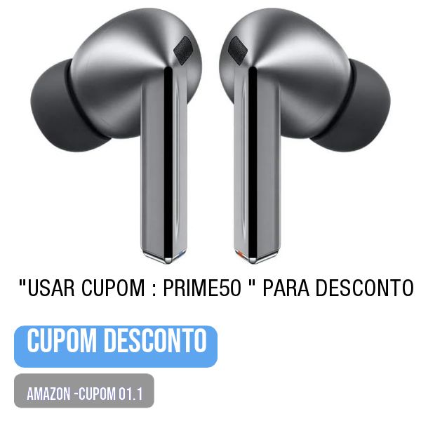 💥 🌟PRECINHO DA AMAZON-Cupom-01.1 Samsung Galaxy Buds3 Pro, Fone de Ouvido sem fio, Cancelamento de Ruído Inteligente, Galaxy AI - Cinza
.
Use o cupom: PRIME50 </br> (na tela de pagamento)
.
😱 Por 1120
.
🛒 Compre aqui 👉🏽 https://tinyurl.com/u3reyshb
