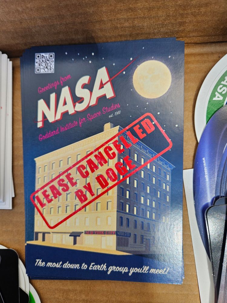 Postcard says NASA Lease Cancelled By DOGE