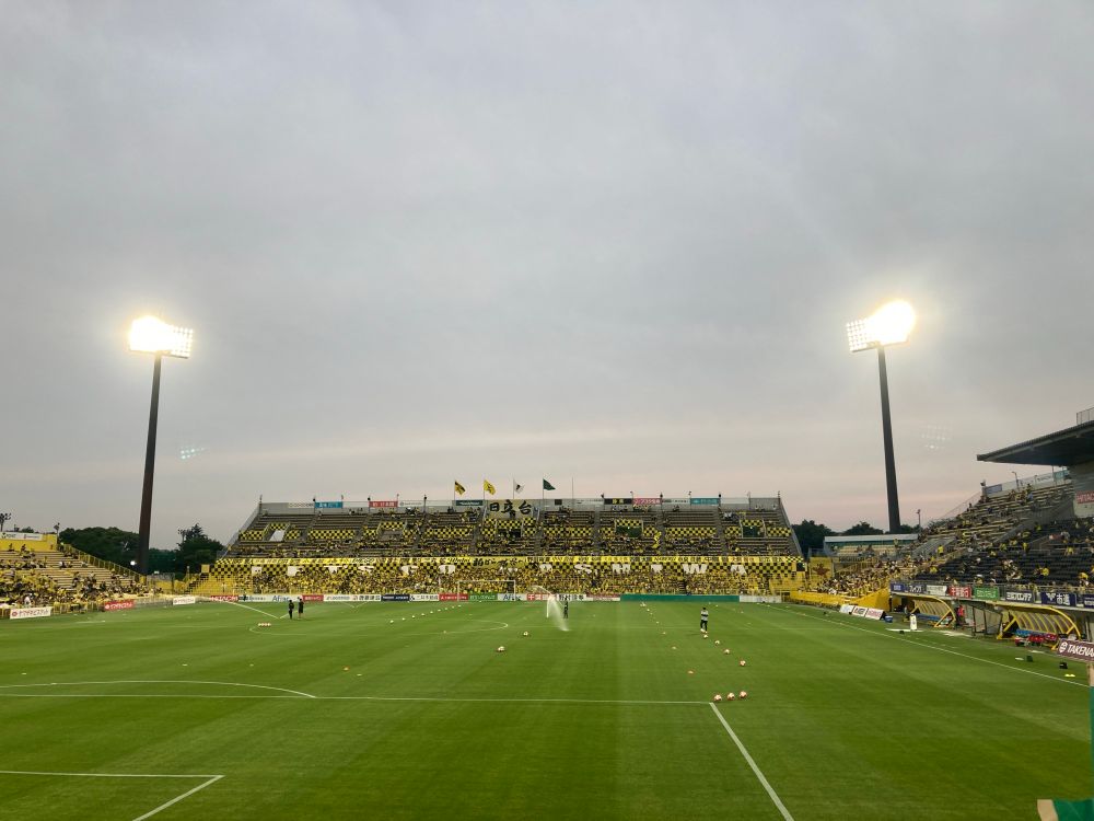 日立台　アウェイゴール裏からの景色