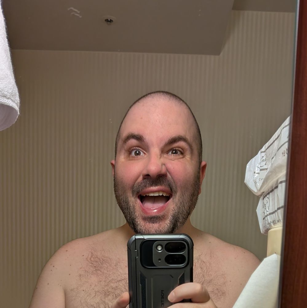 Me after the first shower in many days.
