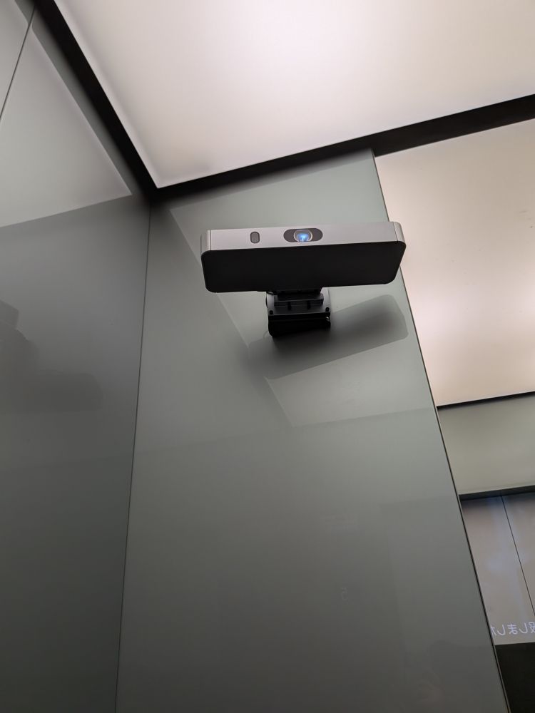 Elevator ad projector