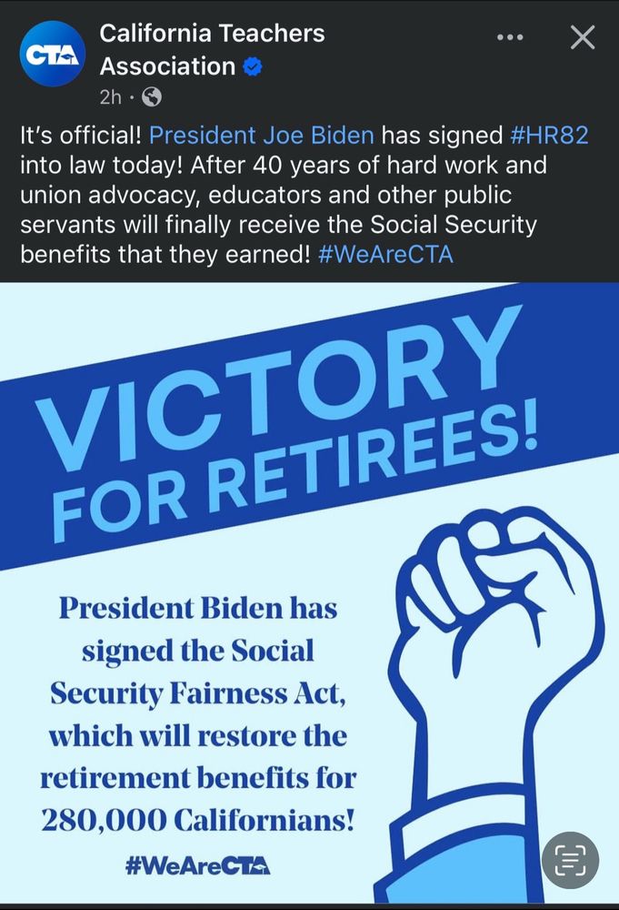 President Biden has signed the Social Security Fairness Act. 