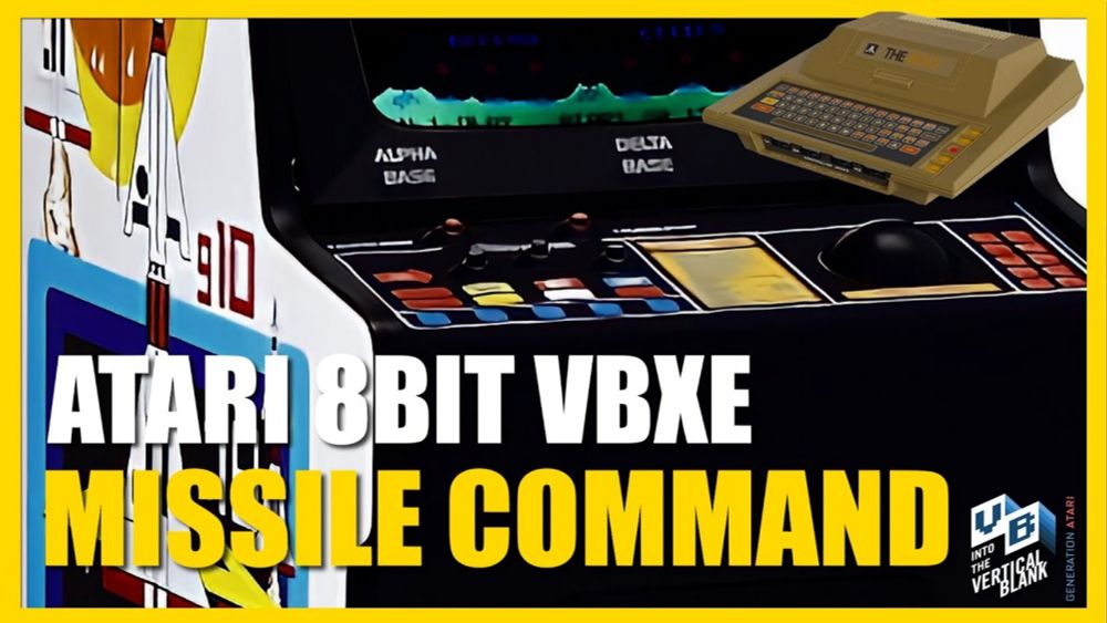 How to Play Atari 8bit VBXE Missile Command Arcade in Altirra