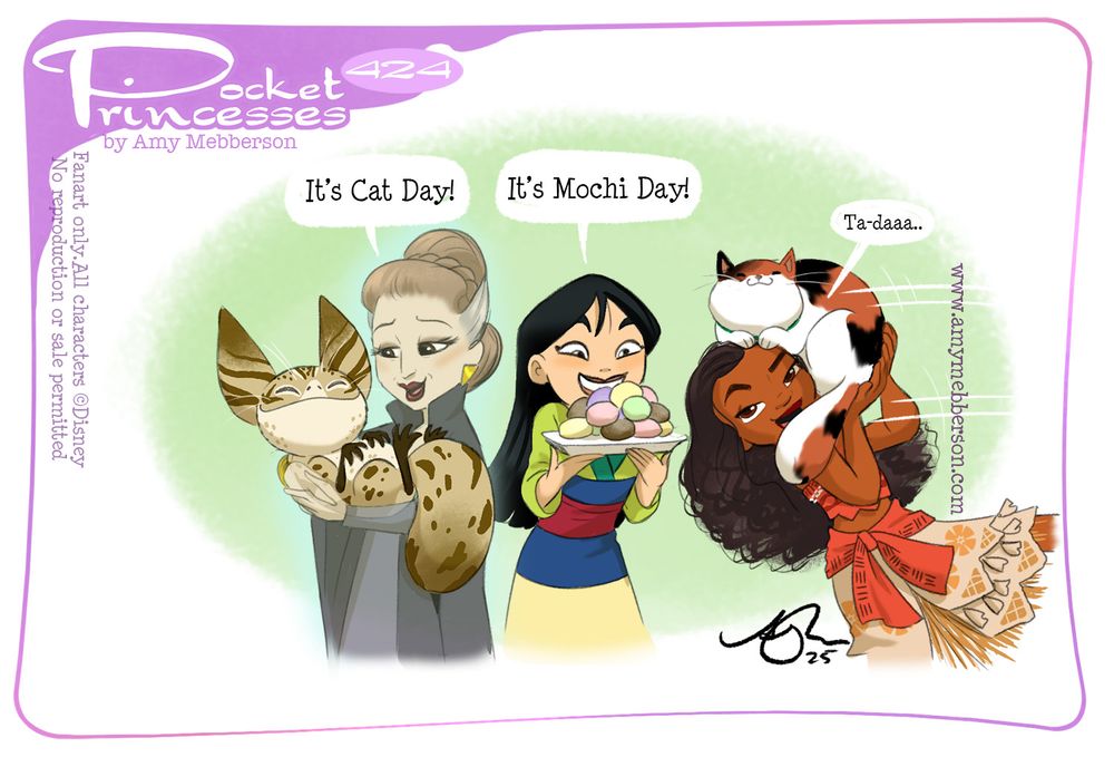 It’s National Cat Day. Also Mochi Day. Luckily Moana has both! 