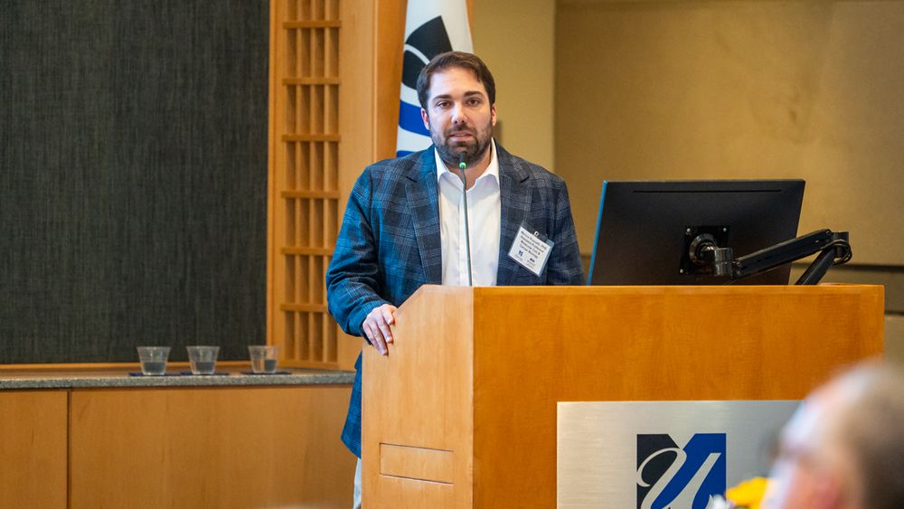 Marcus Ruscetti, PhD, speaking at the BRIDGE Fund Innovation Showcase