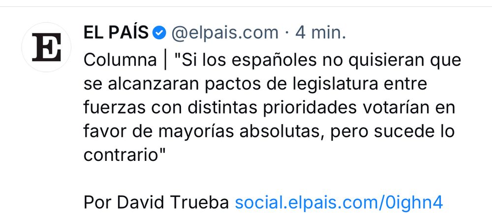 Una imbecilidad de columna en El País que no he leído ni leeré 