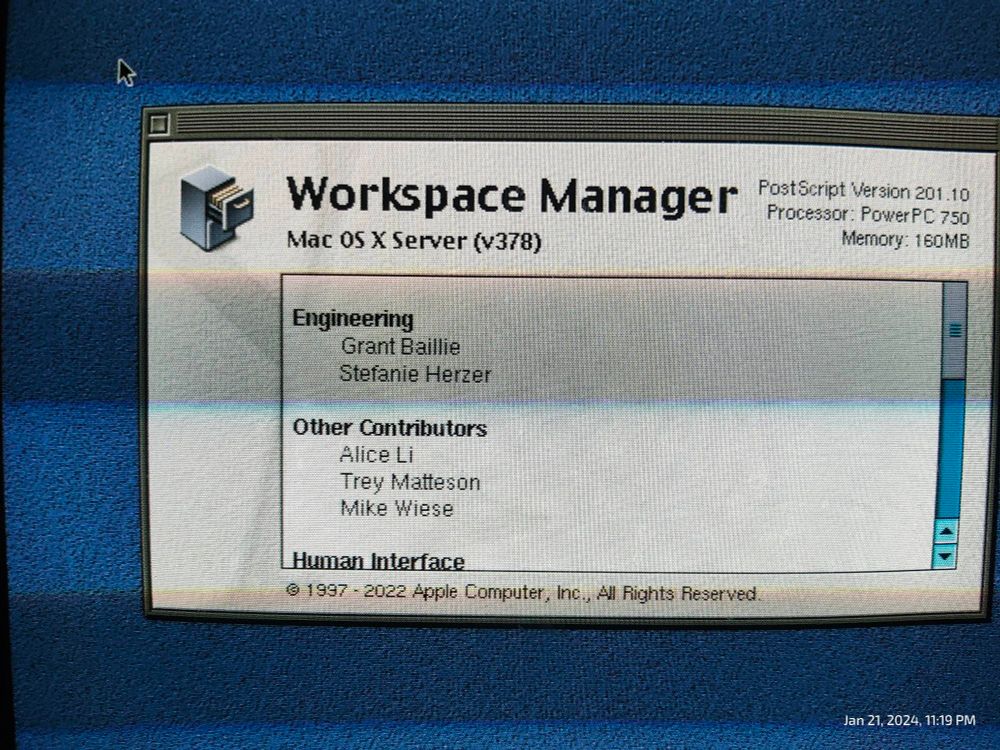 I had been playing with a couple of oddball Mac developer releases and stuff previously.