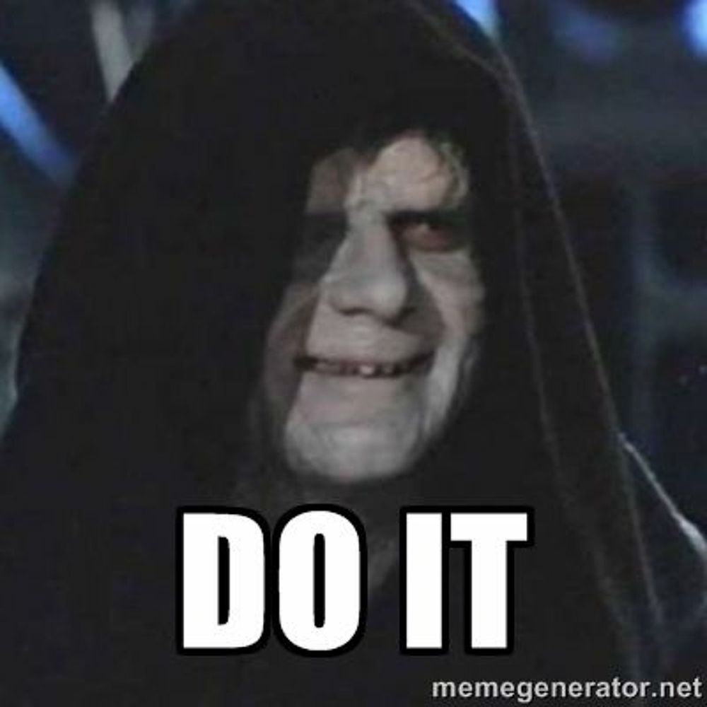 Emperor Palpation from the star wars!