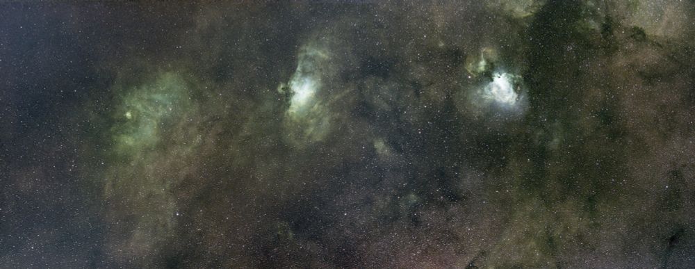 Three celestial heads including a lion, an eagle, and a dove from left to right. More details in my gallery: https://app.astrobin.com/i/qda5q5