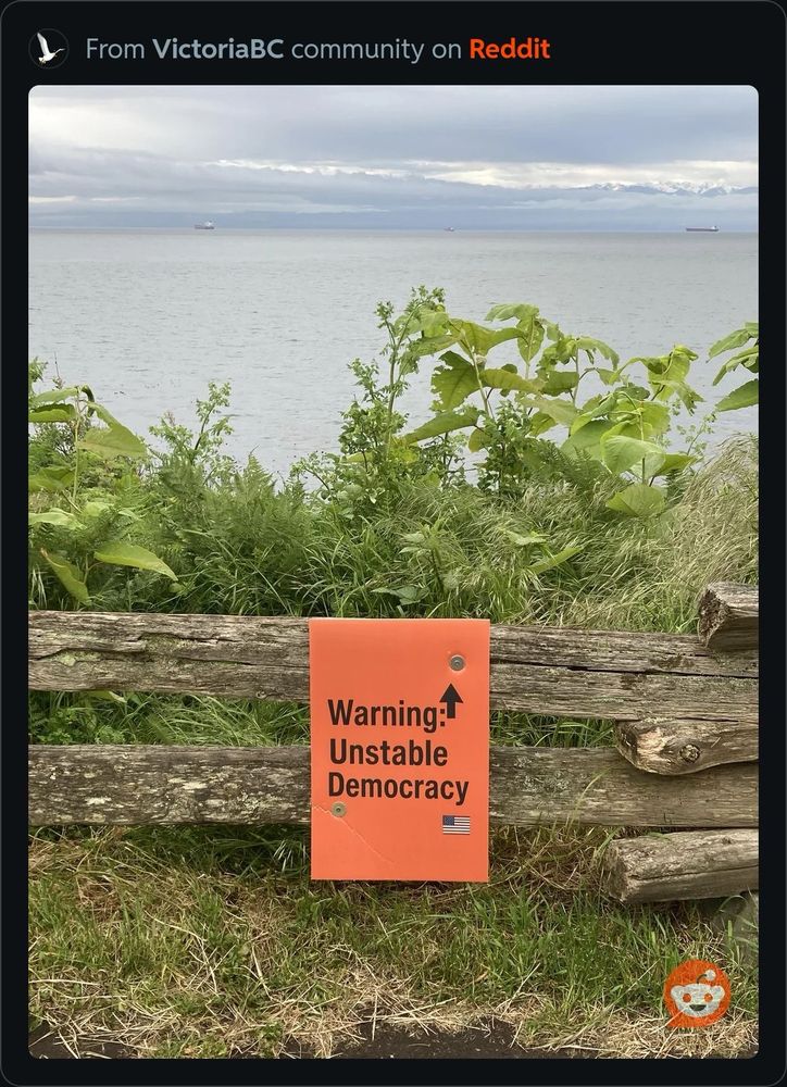 A park view in Victoria, Canada looking south toward Washington State. 
