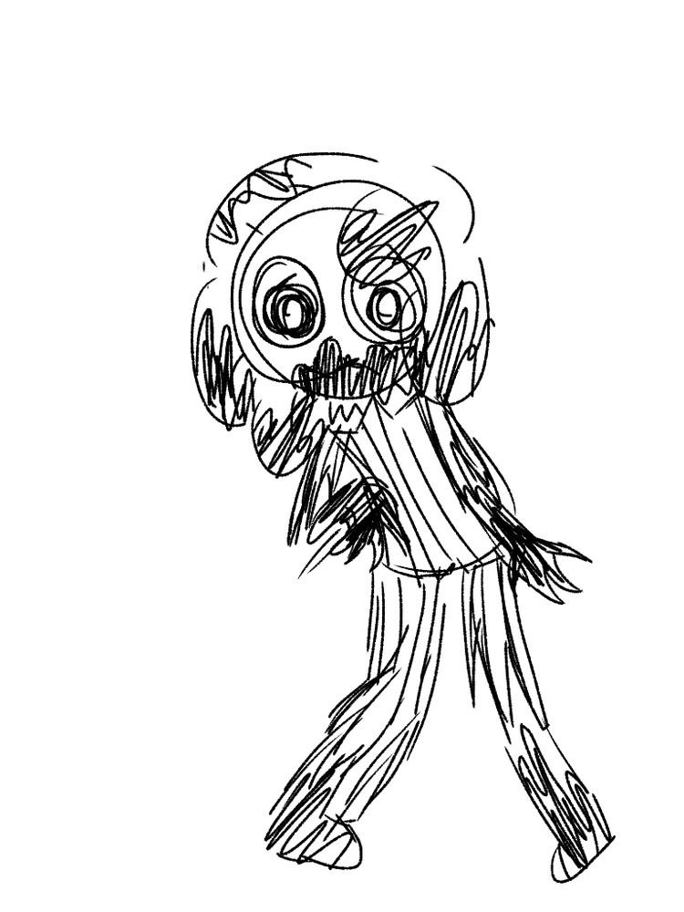 Dandy from Dandy's World in the process of becoming a twisted. He looks feral.