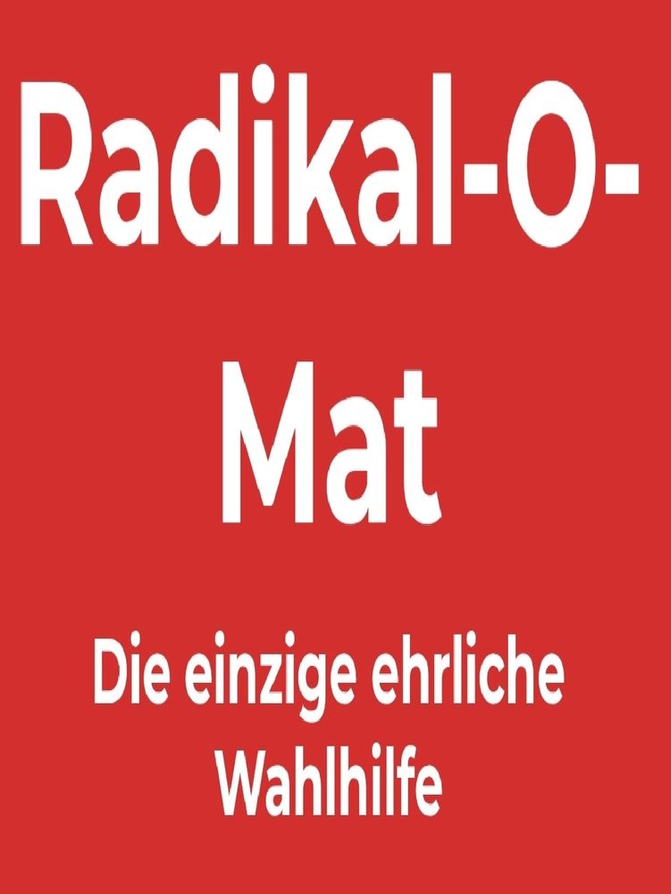 die einzige ehrliche wahlhilfe